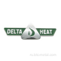 Zinc Alloy Bright Chrome Metal Brand Label